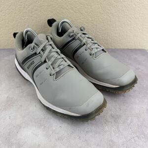 SQAIRZ Speed Golf Low Top Gray Spikes Sneaker Shoes Sz 10 Waterproof Comfy
